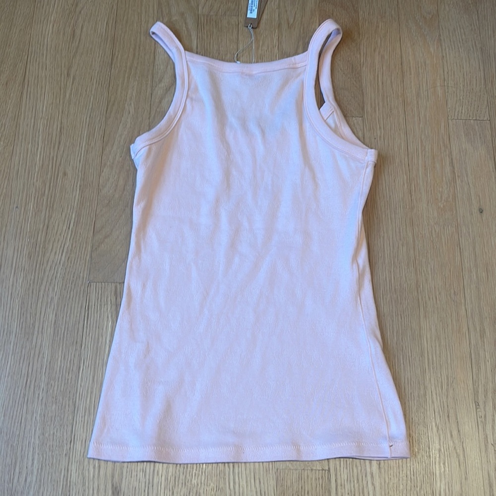 Skims Pink Logo Tank top size L no tags - Picture 3 of 3